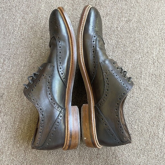 Gordon Rush Men's Wingtip Oxfords Dress Shoes Espresso Brown Leather 11.5